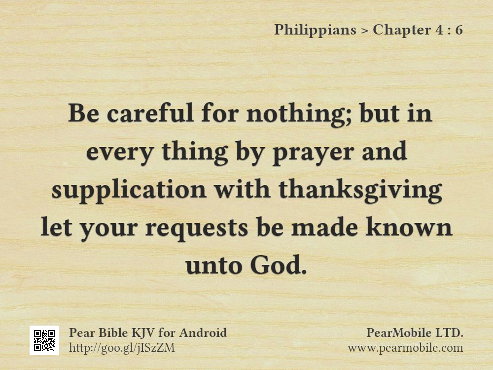 Philippians, Chapter 4:6